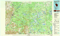 Black River Falls Wisconsin Historical topographic map, 1:100000 scale, 30 X 60 Minute, Year 1985