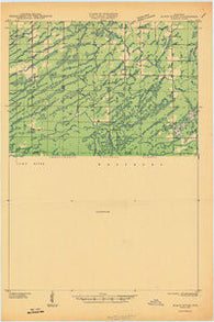 Black River Wisconsin Historical topographic map, 1:48000 scale, 15 X 15 Minute, Year 1945