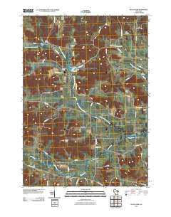 Black Hawk Wisconsin Historical topographic map, 1:24000 scale, 7.5 X 7.5 Minute, Year 2010