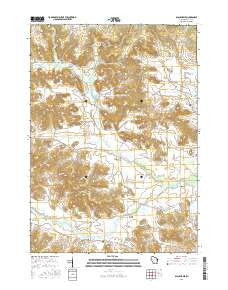 Black Hawk Wisconsin Current topographic map, 1:24000 scale, 7.5 X 7.5 Minute, Year 2016