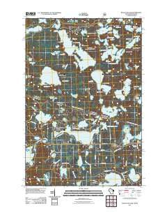 Black Oak Lake Wisconsin Historical topographic map, 1:24000 scale, 7.5 X 7.5 Minute, Year 2011