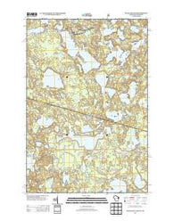 Black Oak Lake Wisconsin Historical topographic map, 1:24000 scale, 7.5 X 7.5 Minute, Year 2013