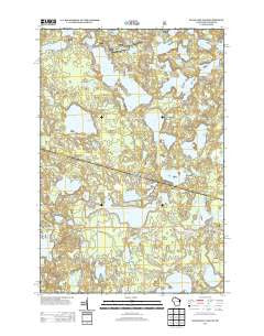 Black Oak Lake Wisconsin Historical topographic map, 1:24000 scale, 7.5 X 7.5 Minute, Year 2013