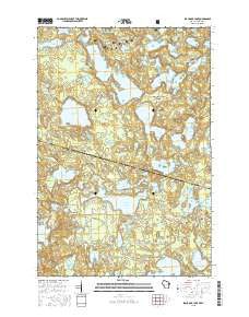 Black Oak Lake Wisconsin Current topographic map, 1:24000 scale, 7.5 X 7.5 Minute, Year 2015