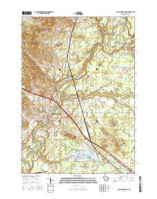 Black River Falls Wisconsin Current topographic map, 1:24000 scale, 7.5 X 7.5 Minute, Year 2015