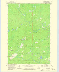 Blackwell Wisconsin Historical topographic map, 1:24000 scale, 7.5 X 7.5 Minute, Year 1972