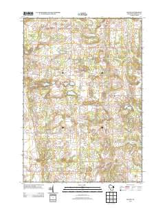 Blaine Wisconsin Historical topographic map, 1:24000 scale, 7.5 X 7.5 Minute, Year 2013