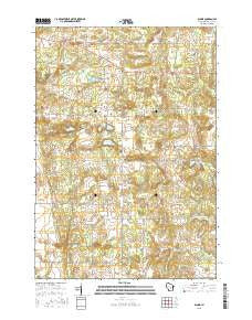 Blaine Wisconsin Current topographic map, 1:24000 scale, 7.5 X 7.5 Minute, Year 2015