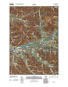 Blair Wisconsin Historical topographic map, 1:24000 scale, 7.5 X 7.5 Minute, Year 2010