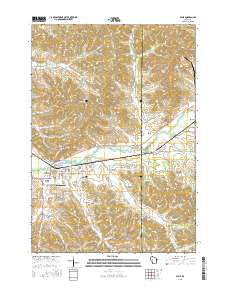 Blair Wisconsin Current topographic map, 1:24000 scale, 7.5 X 7.5 Minute, Year 2015