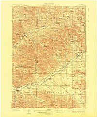 Blair Wisconsin Historical topographic map, 1:62500 scale, 15 X 15 Minute, Year 1927