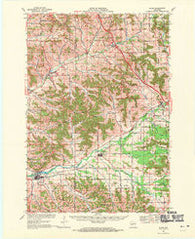 Blair Wisconsin Historical topographic map, 1:62500 scale, 15 X 15 Minute, Year 1968