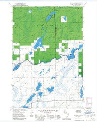 Blaisdell Lake Wisconsin Historical topographic map, 1:24000 scale, 7.5 X 7.5 Minute, Year 1971