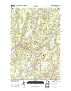 Blaisdell Lake Wisconsin Historical topographic map, 1:24000 scale, 7.5 X 7.5 Minute, Year 2013