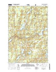 Blaisdell Lake Wisconsin Current topographic map, 1:24000 scale, 7.5 X 7.5 Minute, Year 2015