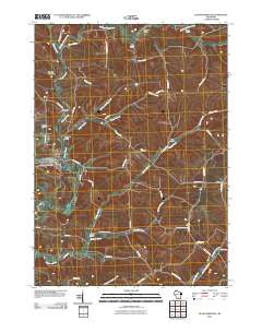 Blanchardville Wisconsin Historical topographic map, 1:24000 scale, 7.5 X 7.5 Minute, Year 2010