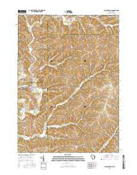 Blanchardville Wisconsin Current topographic map, 1:24000 scale, 7.5 X 7.5 Minute, Year 2016