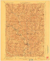 Blanchardville Wisconsin Historical topographic map, 1:62500 scale, 15 X 15 Minute, Year 1923