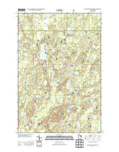 Blockhouse Lake Wisconsin Historical topographic map, 1:24000 scale, 7.5 X 7.5 Minute, Year 2013