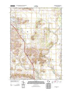 Bloomer Wisconsin Historical topographic map, 1:24000 scale, 7.5 X 7.5 Minute, Year 2013