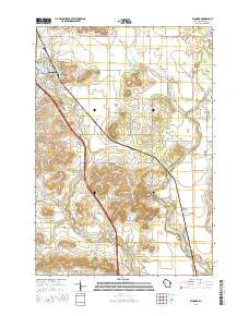 Bloomer Wisconsin Current topographic map, 1:24000 scale, 7.5 X 7.5 Minute, Year 2015