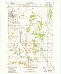 Bloomer Wisconsin Historical topographic map, 1:24000 scale, 7.5 X 7.5 Minute, Year 1975