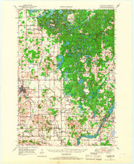 Bloomer Wisconsin Historical topographic map, 1:62500 scale, 15 X 15 Minute, Year 1949