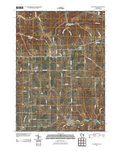 Bloomington Wisconsin Historical topographic map, 1:24000 scale, 7.5 X 7.5 Minute, Year 2010