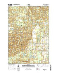 Bloomville Wisconsin Current topographic map, 1:24000 scale, 7.5 X 7.5 Minute, Year 2015