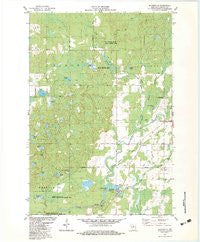 Bloomville Wisconsin Historical topographic map, 1:24000 scale, 7.5 X 7.5 Minute, Year 1982