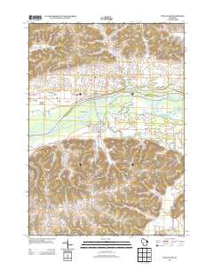 Blue River Wisconsin Historical topographic map, 1:24000 scale, 7.5 X 7.5 Minute, Year 2013