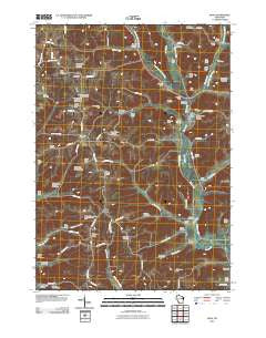 Boaz Wisconsin Historical topographic map, 1:24000 scale, 7.5 X 7.5 Minute, Year 2010