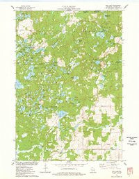 Bob Lake Wisconsin Historical topographic map, 1:24000 scale, 7.5 X 7.5 Minute, Year 1975