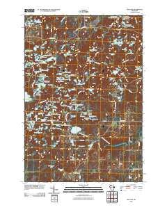 Bob Lake Wisconsin Historical topographic map, 1:24000 scale, 7.5 X 7.5 Minute, Year 2010