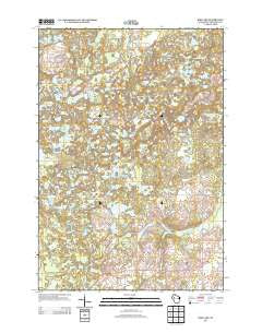 Bob Lake Wisconsin Historical topographic map, 1:24000 scale, 7.5 X 7.5 Minute, Year 2013