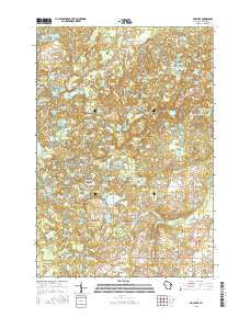 Bob Lake Wisconsin Current topographic map, 1:24000 scale, 7.5 X 7.5 Minute, Year 2015