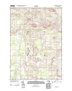 Bonduel Wisconsin Historical topographic map, 1:24000 scale, 7.5 X 7.5 Minute, Year 2013