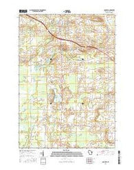 Bonduel Wisconsin Current topographic map, 1:24000 scale, 7.5 X 7.5 Minute, Year 2016