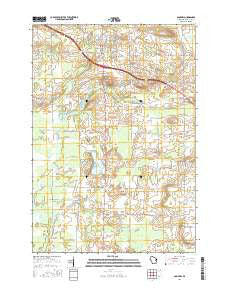 Bonduel Wisconsin Current topographic map, 1:24000 scale, 7.5 X 7.5 Minute, Year 2016