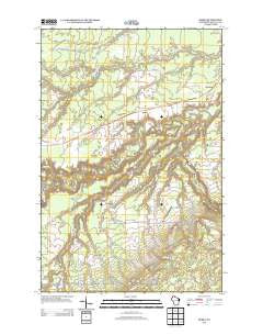 Borea Wisconsin Historical topographic map, 1:24000 scale, 7.5 X 7.5 Minute, Year 2013