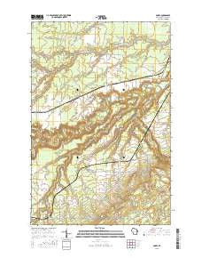 Borea Wisconsin Current topographic map, 1:24000 scale, 7.5 X 7.5 Minute, Year 2015