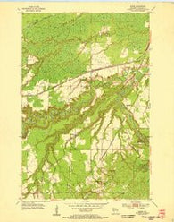 Borea Wisconsin Historical topographic map, 1:24000 scale, 7.5 X 7.5 Minute, Year 1954