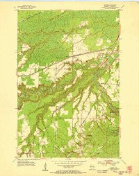 Borea Wisconsin Historical topographic map, 1:24000 scale, 7.5 X 7.5 Minute, Year 1954