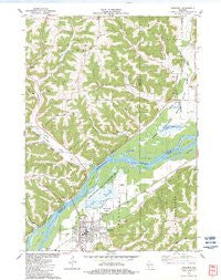 Boscobel Wisconsin Historical topographic map, 1:24000 scale, 7.5 X 7.5 Minute, Year 1983