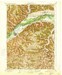 Boscobel Wisconsin Historical topographic map, 1:62500 scale, 15 X 15 Minute, Year 1933