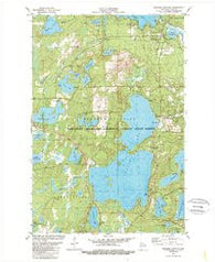 Boulder Junction Wisconsin Historical topographic map, 1:24000 scale, 7.5 X 7.5 Minute, Year 1981