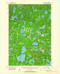 Boulder Junction Wisconsin Historical topographic map, 1:62500 scale, 15 X 15 Minute, Year 1955