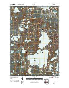Boulder Junction Wisconsin Historical topographic map, 1:24000 scale, 7.5 X 7.5 Minute, Year 2010