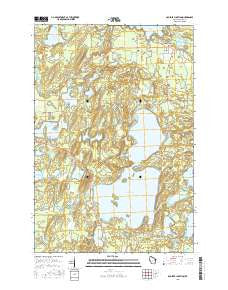 Boulder Junction Wisconsin Current topographic map, 1:24000 scale, 7.5 X 7.5 Minute, Year 2015