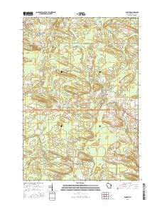 Bowler Wisconsin Current topographic map, 1:24000 scale, 7.5 X 7.5 Minute, Year 2016